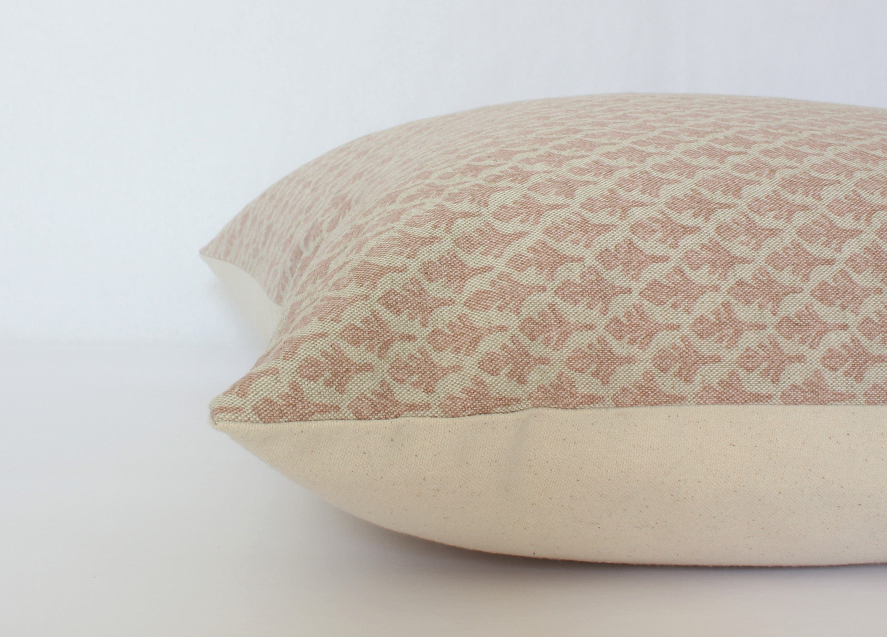 neutral blush throw pillow