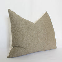 neutral light brown lumbar pillow