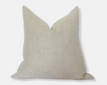 oatmeal linen pillow cover