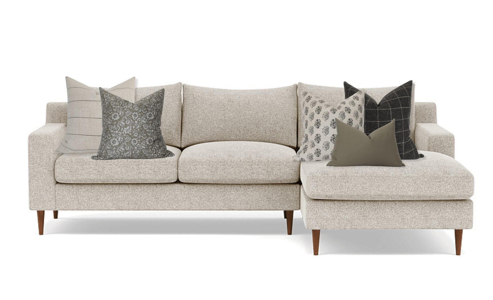 olive cream sofa pillow set