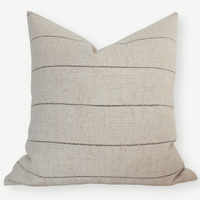 neutral stripe pillow cover
