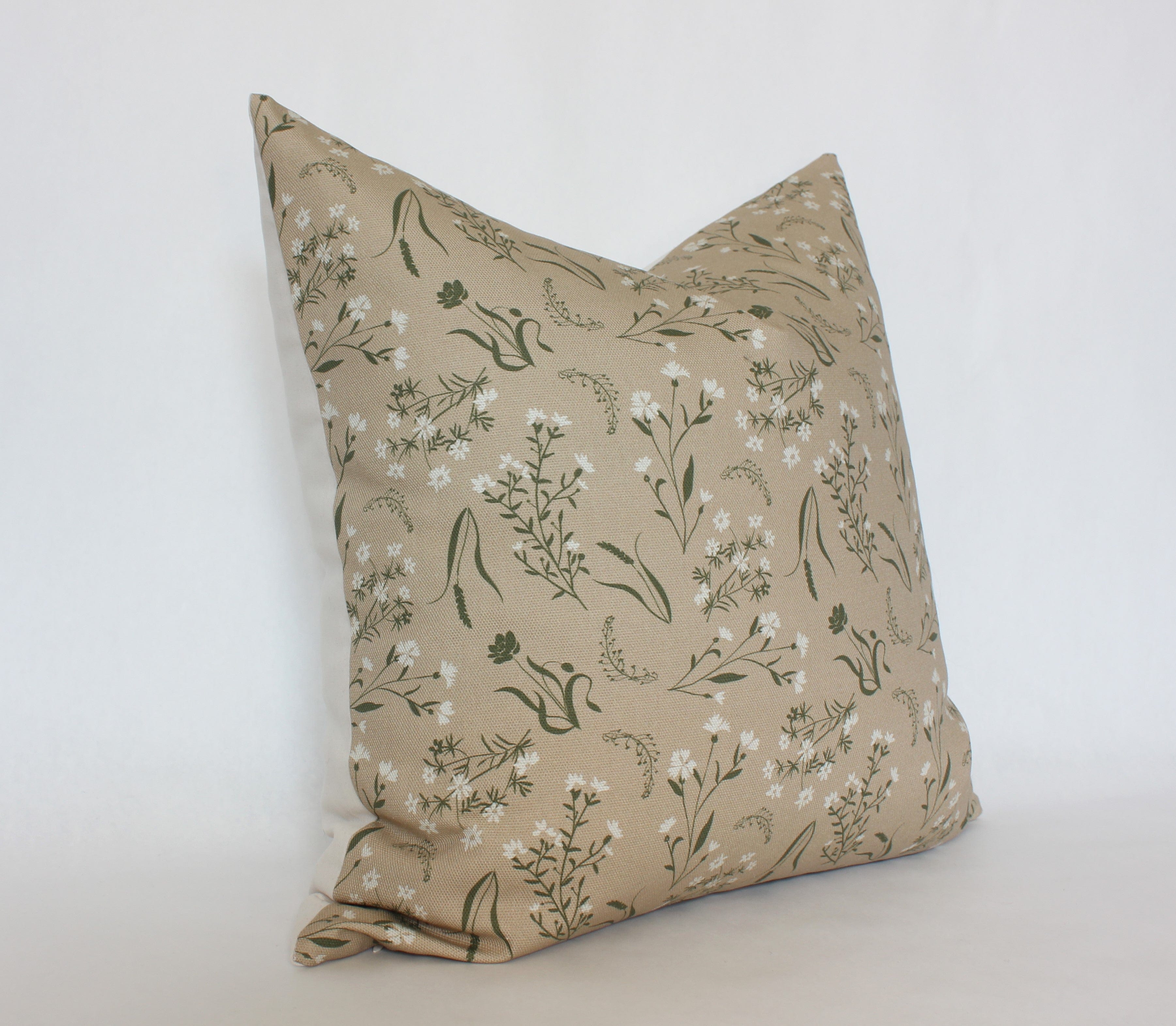 tan pillow cover
